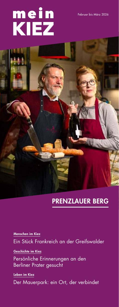 Cover meinKiez Prenzlauer Berg, Februar / März 2026