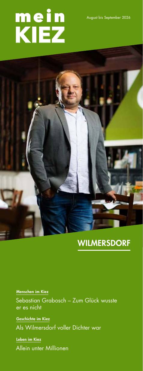 Cover meinKiez Wilmersdorf, August / September 2026