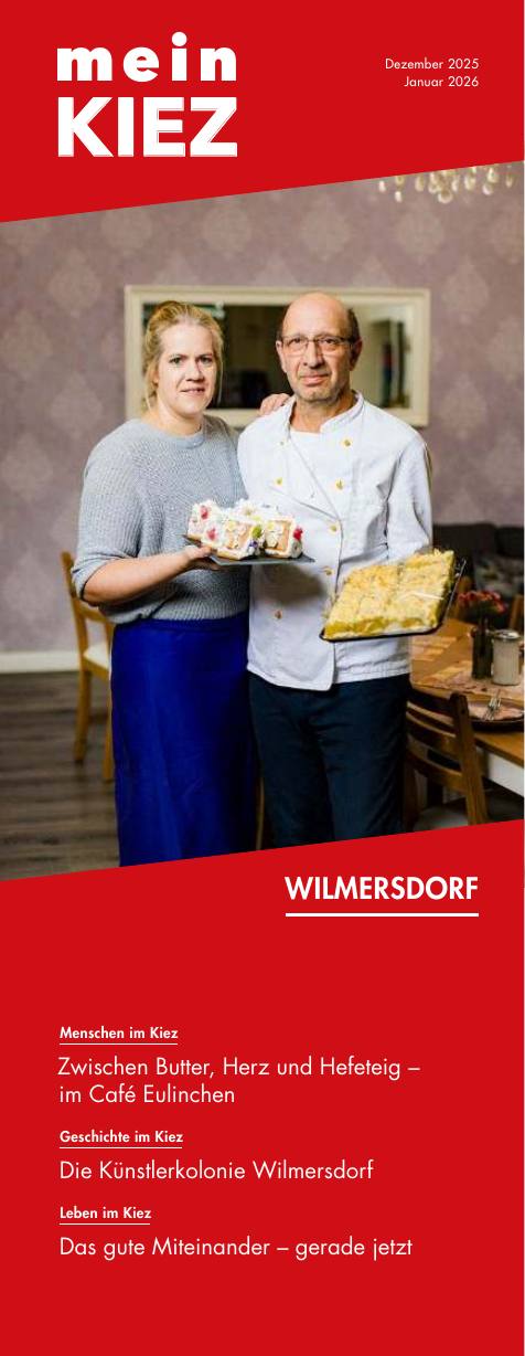 Cover meinKiez Wilmersdorf, Dezember 2025 / Januar 2026